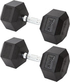 York Barbell Hex Dumbbell Set 70LB Rubber Coated Fixed Weight Dumbbells with Chrome Ergonomic Handle Odorless & Durable for Home Gym Women’s Strength Training Full Body Workouts - Pack of 2-hydrafitnessparts