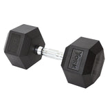 York Barbell Hex Dumbbell Set 80LB Rubber Coated Fixed Weight Dumbbells with Chrome Ergonomic Handle Odorless & Durable for Home Gym Women’s Strength Training Full Body Workouts - Pack of 1-hydrafitnessparts