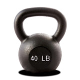 York Barbell Kettlebell Weights – 40 LB Cast Iron Kettlebells with Matte Black Finish – Full Body Strength Training & CrossFit Conditioning – Ideal for Russian Swings, Squats, Presses & More-hydrafitnessparts