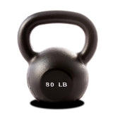 York Barbell Kettlebell Weights – 80 LB Cast Iron Kettlebells with Matte Black Finish – Full Body Strength Training & CrossFit Conditioning – Ideal for Russian Swings, Squats, Presses & More-hydrafitnessparts