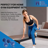 York Barbell Neoprene Coated Fitbell Dumbbell 10LB Pack 2 Dumbbell Set Women&Men-hydrafitnessparts