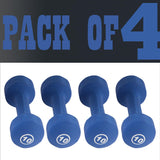 York Barbell Neoprene Coated Fitbell Dumbbell (10LB Pack of 4) | Dumbbell Set for Women & Men Durable Anti-Roll Anti-Slip, Color Royal Blue | Ideal for Arm Rows Squats Chest Presses Bicep Curls-hydrafitnessparts