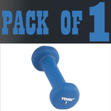 York Barbell Neoprene Coated Fitbell Dumbbell (1LB Pack of 1) | Dumbbell Set for Women & Men Durable Anti-Roll Anti-Slip, Color Blue | Ideal for Arm Rows Squats Chest Presses Bicep Curls-hydrafitnessparts