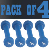 York Barbell Neoprene Coated Fitbell Dumbbell (1LB Pack of 4) | Dumbbell Set for Women & Men Durable Anti-Roll Anti-Slip, Color Blue | Ideal for Arm Rows Squats Chest Presses Bicep Curls-hydrafitnessparts
