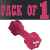York Barbell Neoprene Coated Fitbell Dumbbell (6LB Pack of 1) | Dumbbell Set for Women & Men Durable Anti-Roll Anti-Slip, Color Magenta | Ideal for Arm Rows Squats Chest Presses Bicep Curls-hydrafitnessparts
