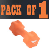 York Barbell Neoprene Coated Fitbell Dumbbell (7LB Pack of 1) | Dumbbell Set for Women & Men Durable Anti-Roll Anti-Slip, Color Pumpkin | Ideal for Arm Rows Squats Chest Presses Bicep Curls-hydrafitnessparts