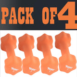 York Barbell Neoprene Coated Fitbell Dumbbell (7LB Pack of 4) | Dumbbell Set for Women & Men Durable Anti-Roll Anti-Slip, Color Pumpkin | Ideal for Arm Rows Squats Chest Presses Bicep Curls-hydrafitnessparts