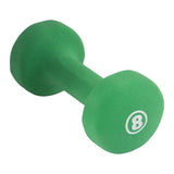 York Barbell Neoprene Coated Fitbell Dumbbell (8LB Pack of 1) | Dumbbell Set for Women & Men Durable Anti-Roll Anti-Slip, Color Green | Ideal for Arm Rows Squats Chest Presses Bicep Curls-hydrafitnessparts
