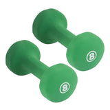 York Barbell Neoprene Coated Fitbell Dumbbell (8LB Pack of 2) | Dumbbell Set for Women & Men Durable Anti-Roll Anti-Slip, Color Green | Ideal for Arm Rows Squats Chest Presses Bicep Curls-hydrafitnessparts