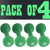 York Barbell Neoprene Coated Fitbell Dumbbell (8LB Pack of 4) | Dumbbell Set for Women & Men Durable Anti-Roll Anti-Slip, Color Green | Ideal for Arm Rows Squats Chest Presses Bicep Curls-hydrafitnessparts