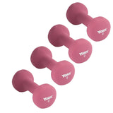 York Barbell Neoprene Coated Fitbell Dumbbell 9LB Pack 4 Dumbbell Set Women&Men-hydrafitnessparts