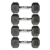 York Barbell PVC Hex Dumbbell with Chrome Ergonomic Handle – 15lB 2 Pair-hydrafitnessparts