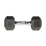 York Barbell PVC Hex Dumbbell with Chrome Ergonomic Handle – 15lB Single-hydrafitnessparts