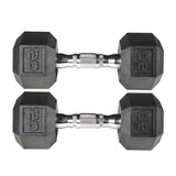 York Barbell PVC Hex Dumbbell with Chrome Ergonomic Handle – 20LB Pair-hydrafitnessparts