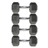 York Barbell PVC Hex Dumbbell with Chrome Ergonomic Handle – 25LB 2 Pair-hydrafitnessparts