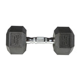 York Barbell PVC Hex Dumbbell with Chrome Ergonomic Handle – 25LB Single-hydrafitnessparts