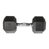 York Barbell PVC Hex Dumbbell with Chrome Ergonomic Handle – 30LB Single-hydrafitnessparts