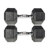 York Barbell PVC Hex Dumbbell with Chrome Ergonomic Handle – 35LB Pair-hydrafitnessparts