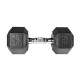 York Barbell PVC Hex Dumbbell with Chrome Ergonomic Handle – 35LB Single-hydrafitnessparts