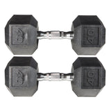 York Barbell PVC Hex Dumbbell with Chrome Ergonomic Handle – 40LB Pair-hydrafitnessparts