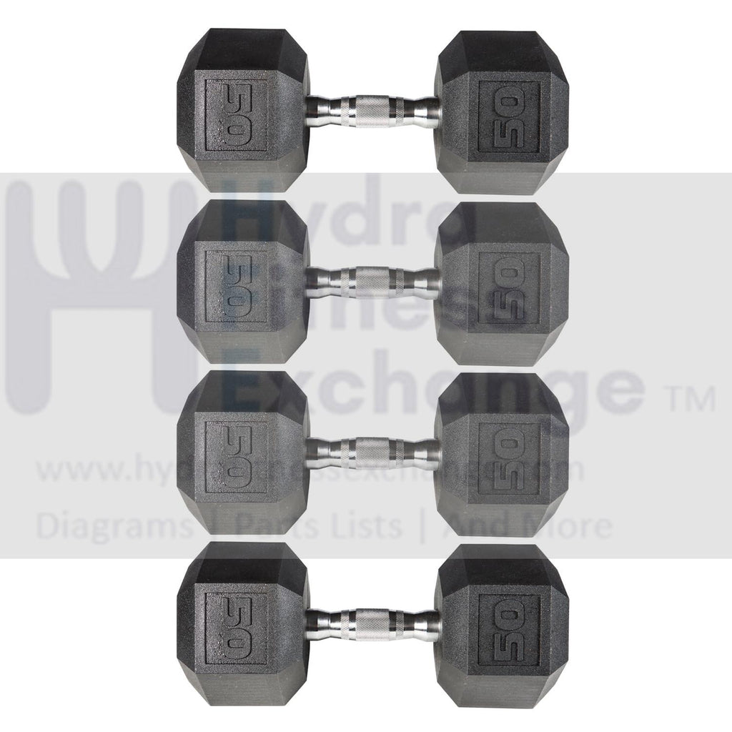 York Barbell PVC Hex Dumbbell with Chrome Ergonomic Handle – 50LB Pair,  Durable Noise-Reducing PVC Coated Dumbbells Weights for Strength Training, 