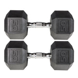 York Barbell PVC Hex Dumbbell with Chrome Ergonomic Handle – 50LB Pair, Durable Noise-Reducing PVC Coated Dumbbells Weights for Strength Training, Bodybuilding, Lifting, Exercise & Home Gym Fitness-hydrafitnessparts