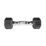 York Barbell PVC Hex Dumbbell with Chrome Ergonomic Handle – 5LB Single,-hydrafitnessparts