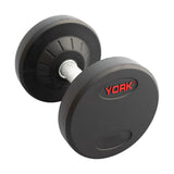 York Barbell Pro Style Dumbbell Sets – 30mm Knurled Chrome Handles, Virgin Rubber Coating, Solid Steel Core, Durable Professional Weights for Strength Training at Home & Gym – 80LBs, Single-hydrafitnessparts