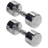 York Barbell Professional Chrome Dumbbell with Ergo Grip, Heavy-Duty Solid Steel Knurled Handles, Hand Weights for Exercise Muscle Toning Home Gym Workout and Fitness Training - 12.5lb Pak of 2-hydrafitnessparts