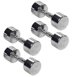 York Barbell Professional Chrome Dumbbell with Ergo Grip, Heavy-Duty Solid Steel Knurled Handles, Hand Weights for Exercise Muscle Toning Home Gym Workout and Fitness Training - 12.5lb Pak of 4-hydrafitnessparts