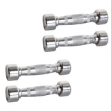 York Barbell Professional Chrome Dumbbell with Ergo Grip, Heavy-Duty Solid Steel Knurled Handles, Hand Weights for Exercise Muscle Toning Home Gym Workout and Fitness Training - 2.5 LB Pak of 4-hydrafitnessparts