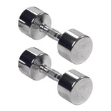 York Barbell Professional Chrome Dumbbell with Ergo Grip, Heavy-Duty Solid Steel Knurled Handles, Hand Weights for Exercise Muscle Toning Home Gym Workout and Fitness Training - 50lb Pak of 2-hydrafitnessparts