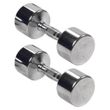 York Barbell Professional Chrome Dumbbell with Ergo Grip, Heavy-Duty Solid Steel Knurled Handles, Hand Weights for Exercise Muscle Toning Home Gym Workout and Fitness Training - 5lb Pak of 2-hydrafitnessparts