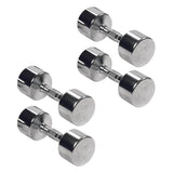 York Barbell Professional Chrome Dumbbell with Ergo Grip, Heavy-Duty Solid Steel Knurled Handles, Hand Weights for Exercise Muscle Toning Home Gym Workout and Fitness Training - 5lb Pak of 4-hydrafitnessparts