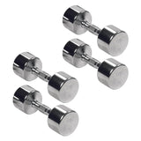 York Barbell Professional Chrome Dumbbell with Ergo Grip, Heavy-Duty Solid Steel Knurled Handles, Hand Weights for Exercise Muscle Toning Home Gym Workout and Fitness Training - 7.5lb LB Pak of 4-hydrafitnessparts