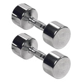 York Barbell Professional Chrome Dumbbell with Ergo Grip, Heavy-Duty Solid Steel Knurled Handles, Hand Weights for Exercise Muscle Toning Home Gym Workout and Fitness Training - 7.5lb Pak of 2-hydrafitnessparts