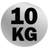 York Barbell Rubber Training Bumper Plate – Olympic Weight Plates with 2" Reinforced Center Steel Sleeve – Solid Rubber for Noise Reduction, Floor Protection – 10 kg Dia 17½", Thk 2"-hydrafitnessparts