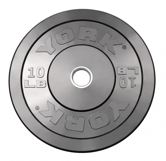 York Barbell Rubber Training Bumper Plate – Olympic Weight Plates with 2