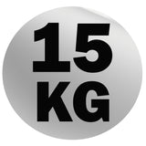 York Barbell Rubber Training Bumper Plate – Olympic Weight Plates with 2" Reinforced Center Steel Sleeve – Solid Rubber for Noise Reduction, Floor Protection – 15 kg Dia 17⅝", Thk 2¾"-hydrafitnessparts