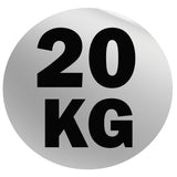 York Barbell Rubber Training Bumper Plate – Olympic Weight Plates with 2" Reinforced Center Steel Sleeve – Solid Rubber for Noise Reduction, Floor Protection – 20 kg Dia 17¾", Thk 3½"-hydrafitnessparts