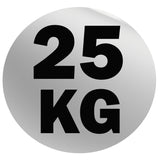 York Barbell Rubber Training Bumper Plate – Olympic Weight Plates with 2" Reinforced Center Steel Sleeve – Solid Rubber for Noise Reduction, Floor Protection – 25 kg Dia 17¾", Thk 3¾"-hydrafitnessparts