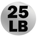 York Barbell Rubber Training Bumper Plate – Olympic Weight Plates with 2" Reinforced Center Steel Sleeve – Solid Rubber for Noise Reduction, Floor Protection – 25 lb Dia 17¾", Thk 2⅛"-hydrafitnessparts