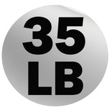 York Barbell Rubber Training Bumper Plate – Olympic Weight Plates with 2" Reinforced Center Steel Sleeve – Solid Rubber for Noise Reduction, Floor Protection – 35 lb Dia 17¾", Thk 2¾"-hydrafitnessparts