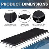 York Barbell Tri-Fold Ultimate Folding Exercise Mat with Carrying Handles | Anti-Tear Multi Option Training & Workout Fitness Floor Mat for Stretching Yoga MMA Gymnastics | 2′ x 6′ x 2″-hydrafitnessparts