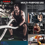 York Barbell Unisex Fitness X-Large Gloves Pair Set - Short Finger Sheepskin Leather & Lycra Black | Weightlifting, Training, Cycling, Pull-ups, Rowing & Climbing Gym Gloves for Men & Women-hydrafitnessparts