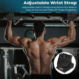 York Barbell Unisex Fitness X-Large Gloves Pair Set - Short Finger Sheepskin Leather & Lycra Black | Weightlifting, Training, Cycling, Pull-ups, Rowing & Climbing Gym Gloves for Men & Women-hydrafitnessparts