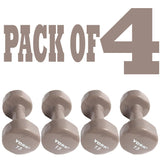 York Barbell Vinyl Coated Fitbell Dumbbell (15LB, Pack of 4) | Durable Anti-Roll Anti-Slip, Color Grey | Ideal for Arm Rows Squats Chest Presses Bicep Curls Walking Jogging & Yoga-hydrafitnessparts