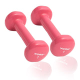 York Barbell Vinyl Coated Fitbell Dumbbell (1LB, Pack of 2) | Dumbbell Set for Women & Men Durable Anti-Roll, Anti-Slip, Pink | Ideal for Arm Rows, Squats, Chest Presses, Bicep Curls, Jogging & Yoga-hydrafitnessparts