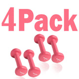York Barbell Vinyl Coated Fitbell Dumbbell (1LB, Pack of 4) | Dumbbell Set for Women & Men Durable Anti-Roll, Anti-Slip, Pink | Ideal for Arm Rows, Squats, Chest Presses, Bicep Curls, Jogging & Yoga-hydrafitnessparts