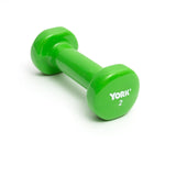 York Barbell Vinyl Coated Fitbell Dumbbell (2LB, Pack of 1) | Durable Anti-Roll Anti-Slip, Color Lime | Ideal for Arm Rows Squats Chest Presses Bicep Curls Walking Jogging & Yoga-hydrafitnessparts